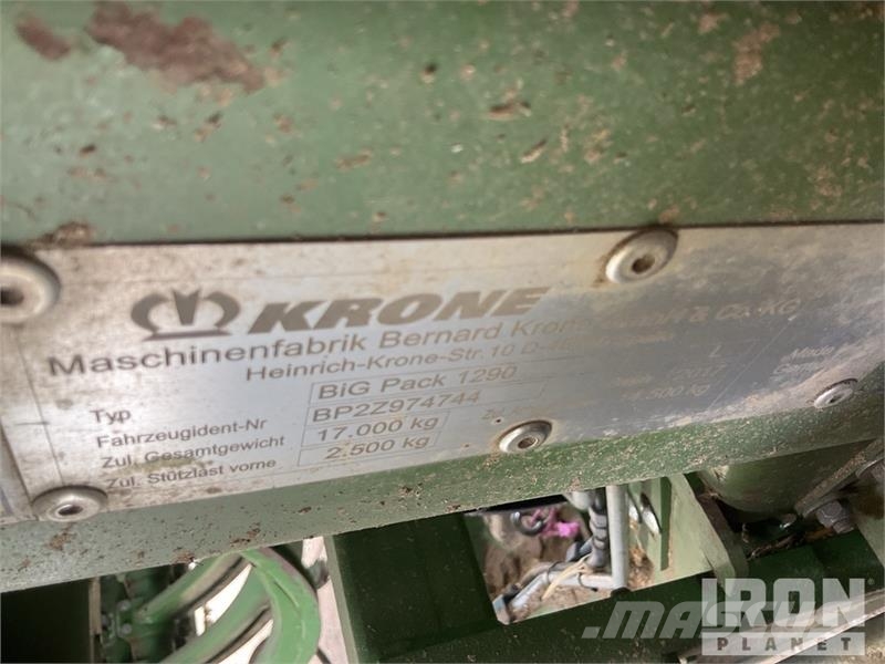 Krone Big Pack 1290HDP2 Big Square Baler Küp balya makinalari
