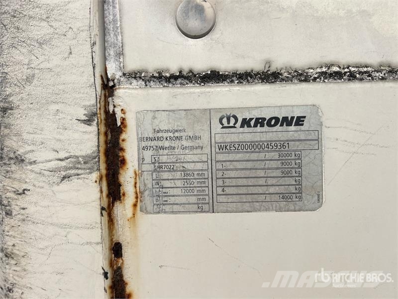 Krone SZ T/A Van Trailer Прицепы-фургоны