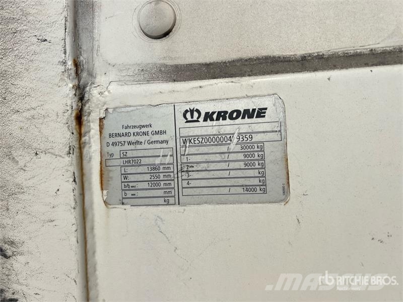 Krone SZ T/A Van Trailer Прицепы-фургоны