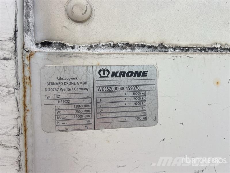 Krone SZ T/A Van Trailer Skåpsläp