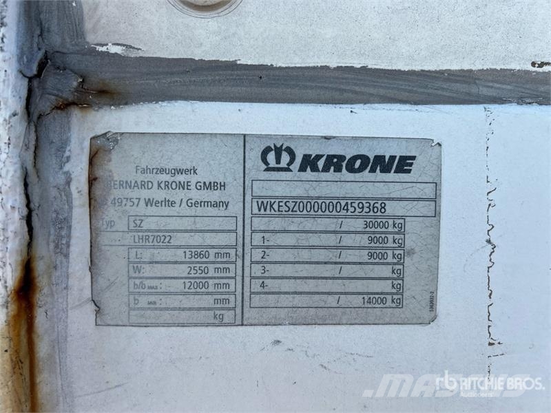 Krone SZ T/A Van Trailer Anhänger-Kastenaufbau