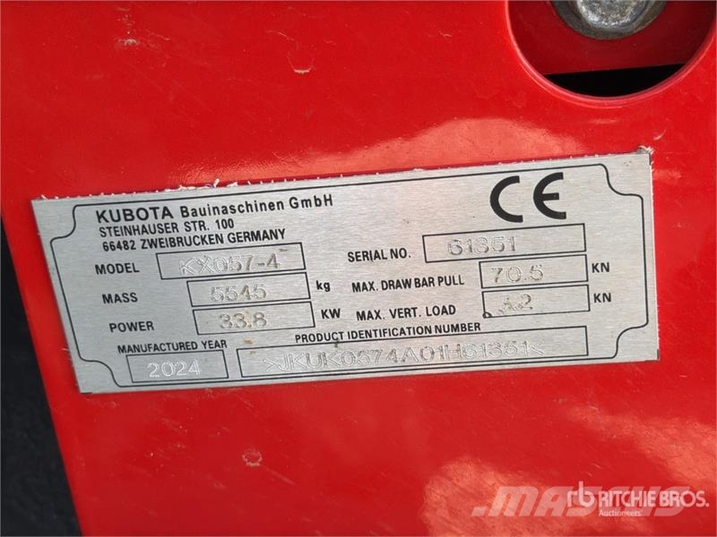 Kubota KX057-4 Excavator Spare Parts Andet tilbehør