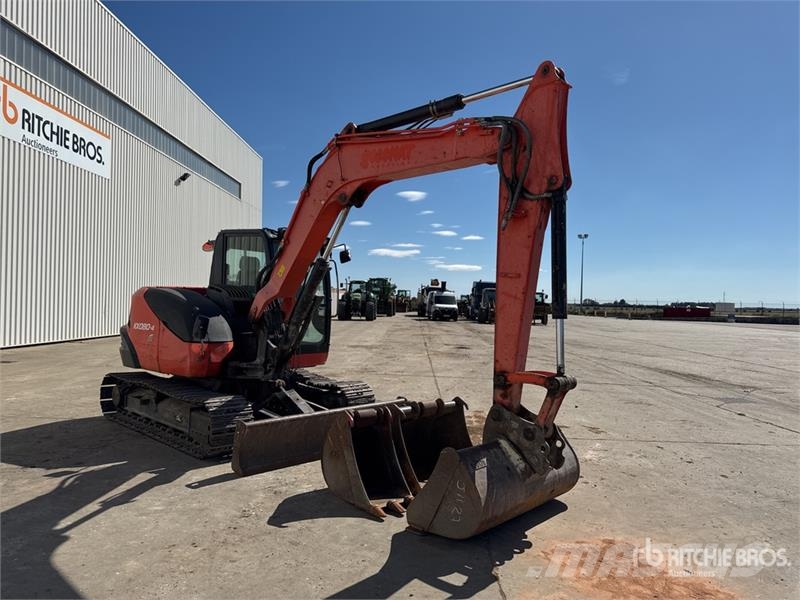 Kubota KX080-4 Pelle Hydraulique Tracked Excavator حفارات زحافة