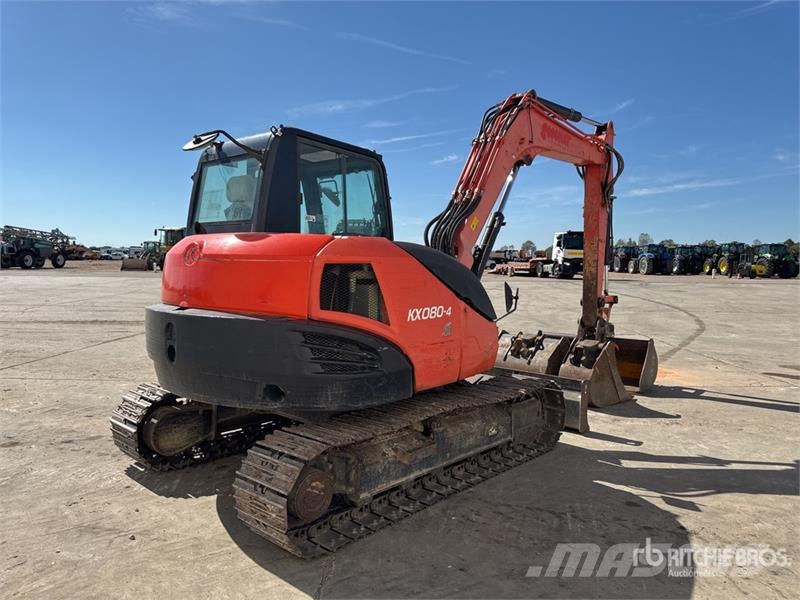 Kubota KX080-4 Pelle Hydraulique Tracked Excavator حفارات زحافة