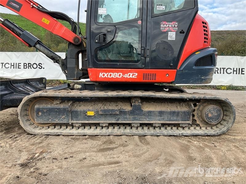 Kubota KX080-4 Tracked Excavator Lánctalpas kotrók
