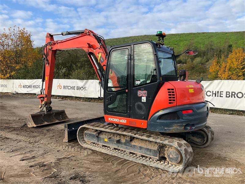Kubota KX080-4 Tracked Excavator Crawler excavators
