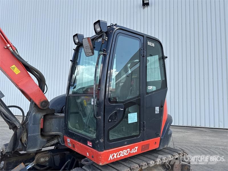 Kubota KX080-4A Pelle Sur Chenilles Tracked Excavator Escavadeiras de esteiras