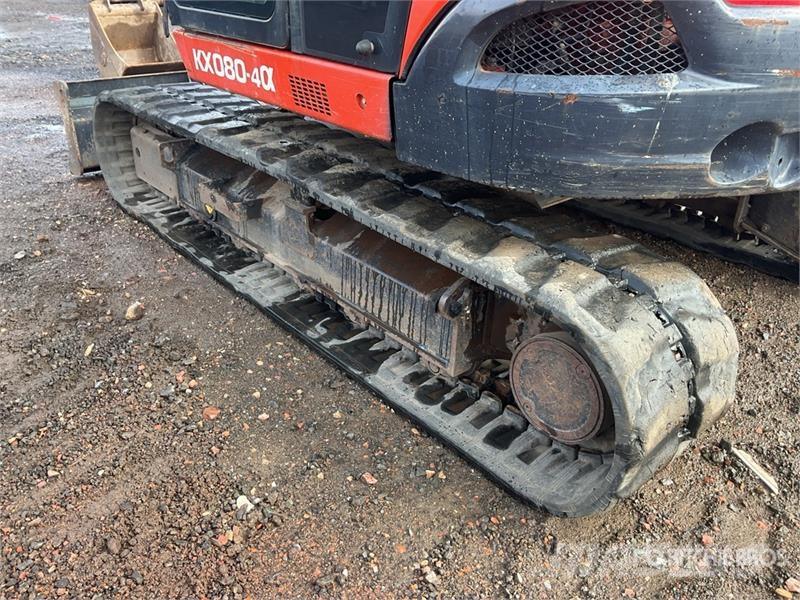 Kubota KX080-4a Tracked Excavator Crawler excavators