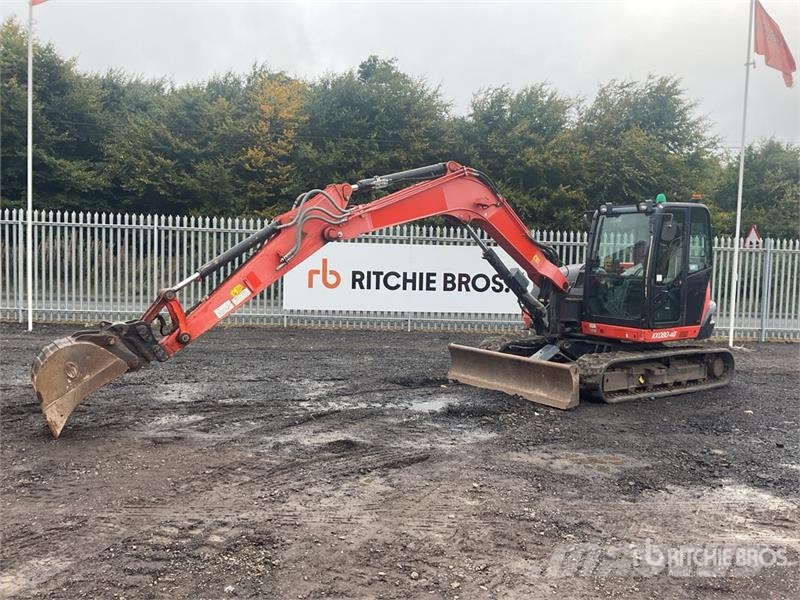 Kubota KX080-4a Tracked Excavator Bagri goseničarji
