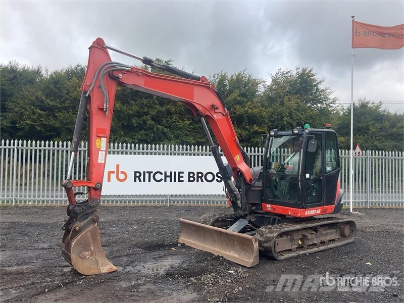 Kubota KX080-4a Tracked Excavator Bagri goseničarji