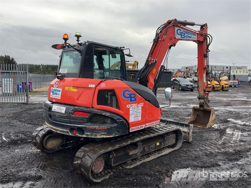 Kubota KX080-4a2 Tracked Excavator Crawler excavators