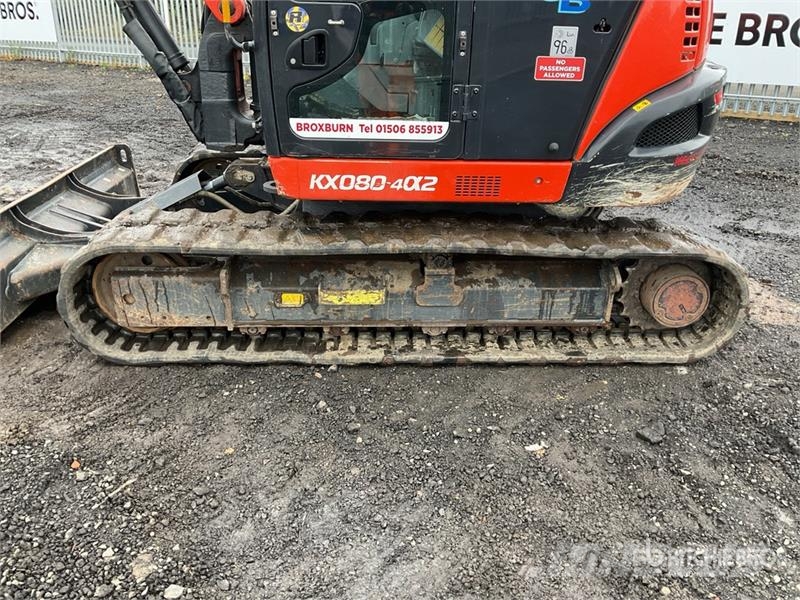Kubota KX080-4a2 Tracked Excavator Crawler excavators