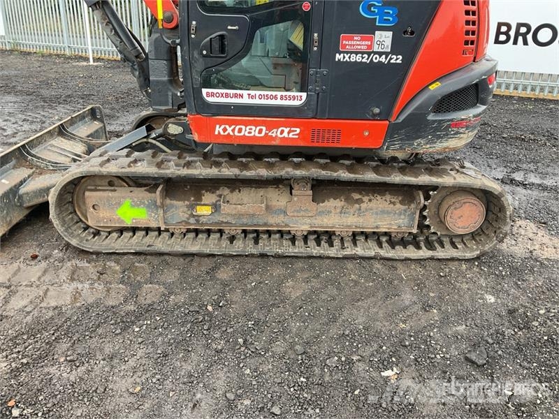 Kubota KX080-4a2 Tracked Excavator Crawler excavators