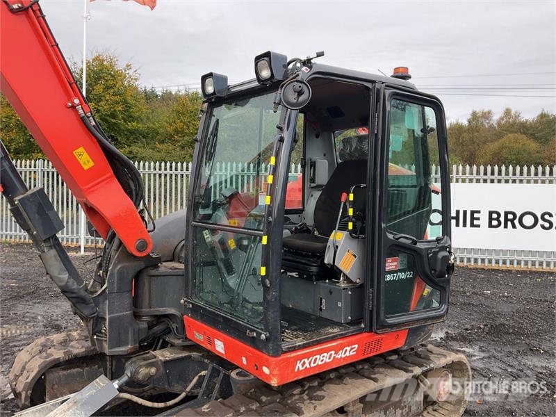 Kubota KX080-4a2 Tracked Excavator Crawler excavators