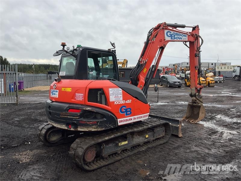 Kubota KX080-4a2 Tracked Excavator Crawler excavators