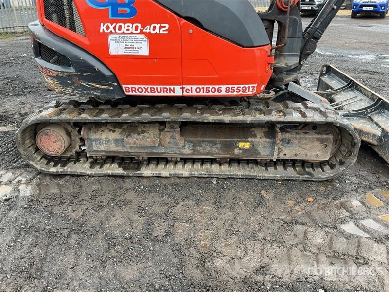 Kubota KX080-4a2 Tracked Excavator Crawler excavators