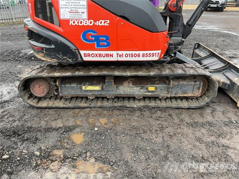 Kubota KX080-4a2 Tracked Excavator Crawler excavators