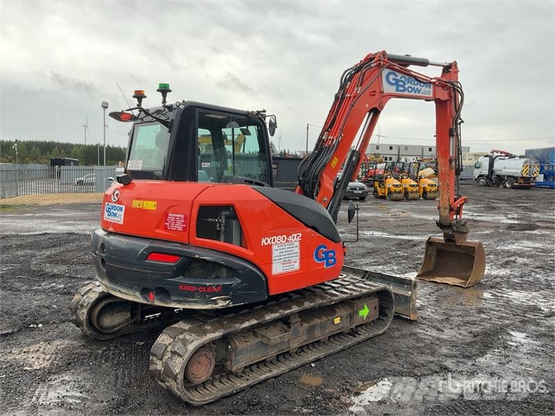 Kubota KX080-4a2 Tracked Excavator Crawler excavators