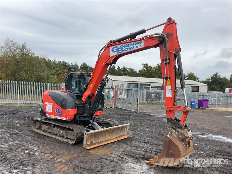 Kubota KX080-4a2 Tracked Excavator Kāpurķēžu ekskavatori