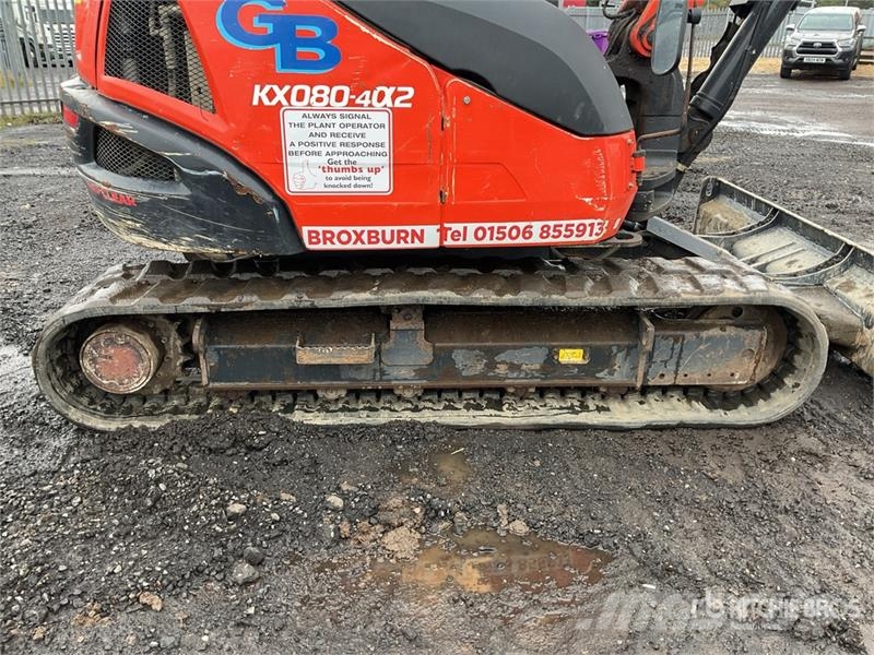 Kubota KX080-4a2 Tracked Excavator Crawler excavators