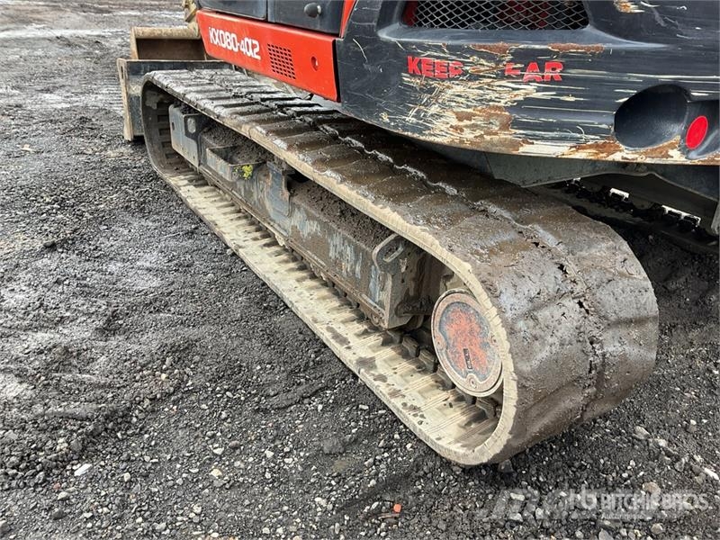 Kubota KX080-4a2 Tracked Excavator Roomikekskavaatorid