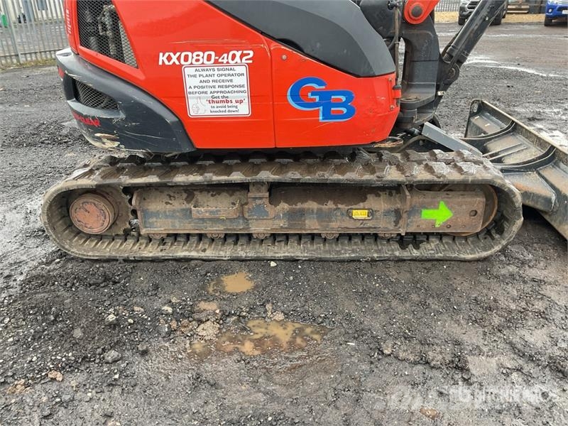 Kubota KX080-4a2 Tracked Excavator Crawler excavators