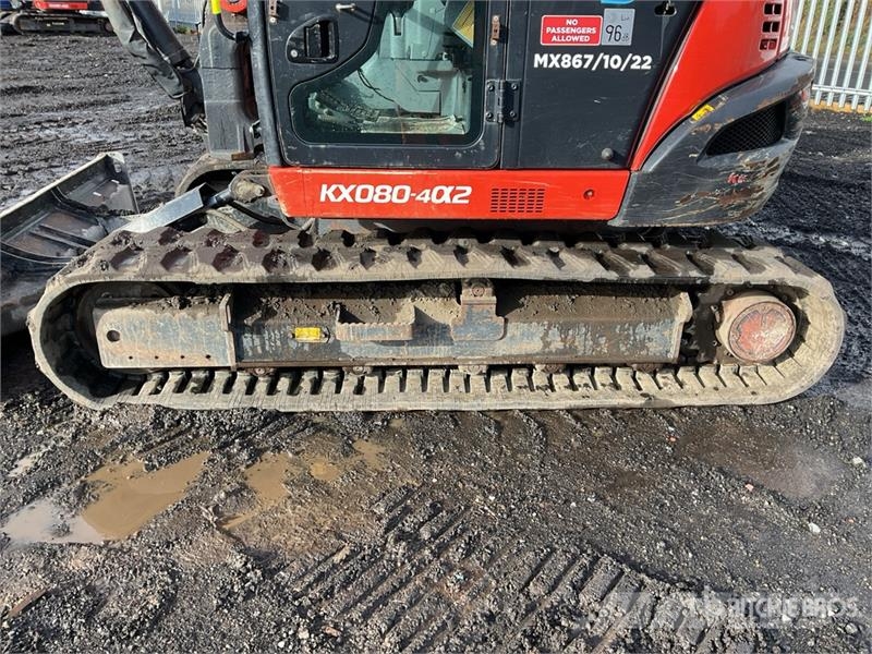 Kubota KX080-4a2 Tracked Excavator Crawler excavators