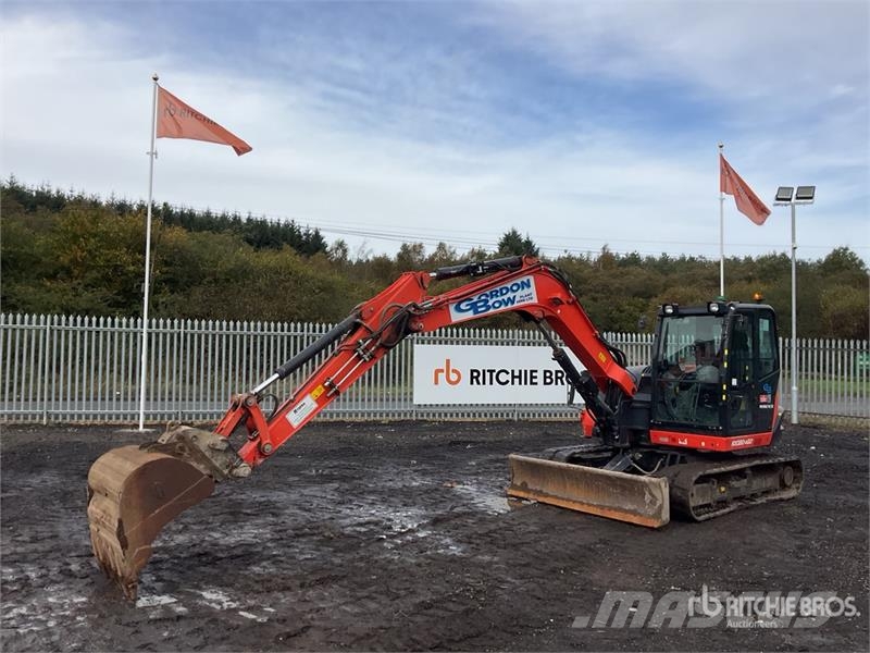 Kubota KX080-4a2 Tracked Excavator Kāpurķēžu ekskavatori