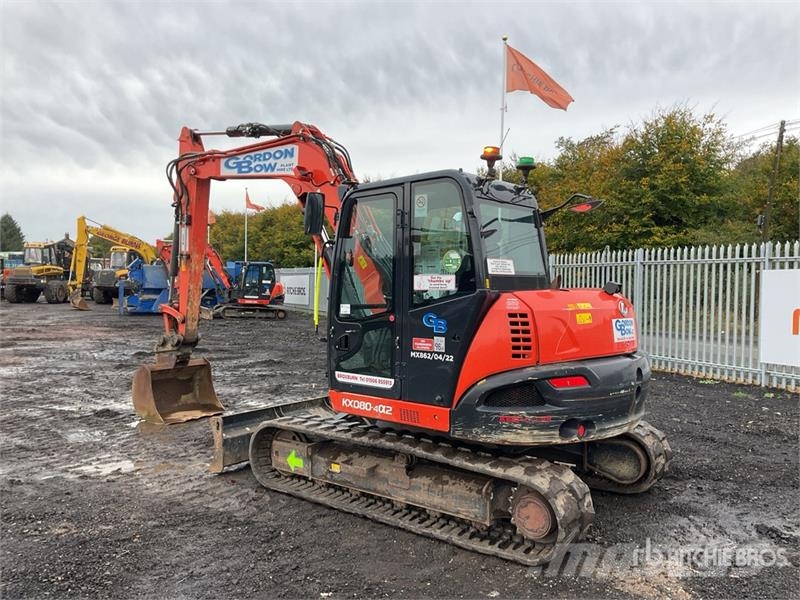Kubota KX080-4a2 Tracked Excavator Crawler excavators