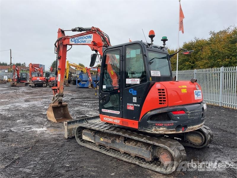Kubota KX080-4a2 Tracked Excavator Crawler excavators
