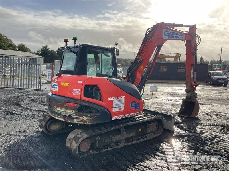 Kubota KX080-4a2 Tracked Excavator Crawler excavators