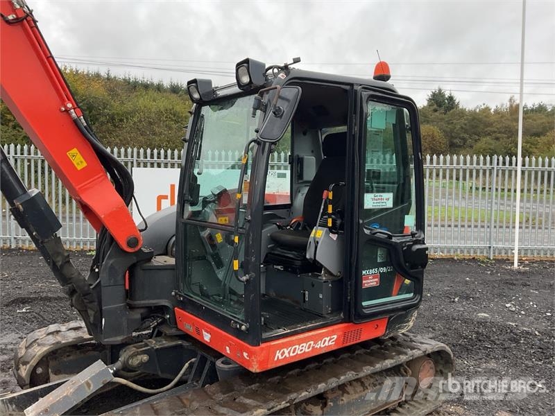 Kubota KX080-4a2 Tracked Excavator Crawler excavators