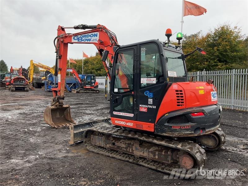 Kubota KX080-4a2 Tracked Excavator Crawler excavators