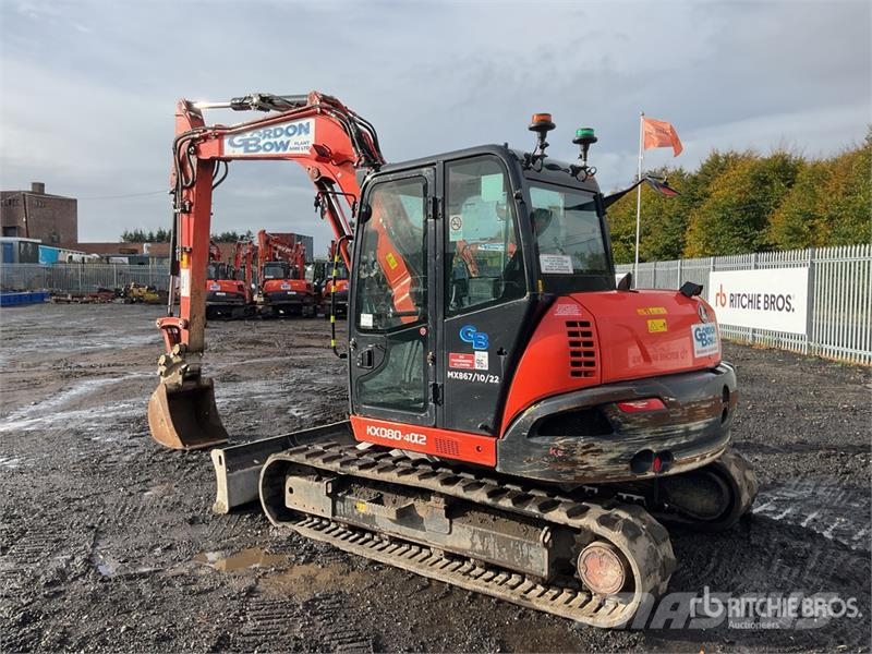 Kubota KX080-4a2 Tracked Excavator Crawler excavators