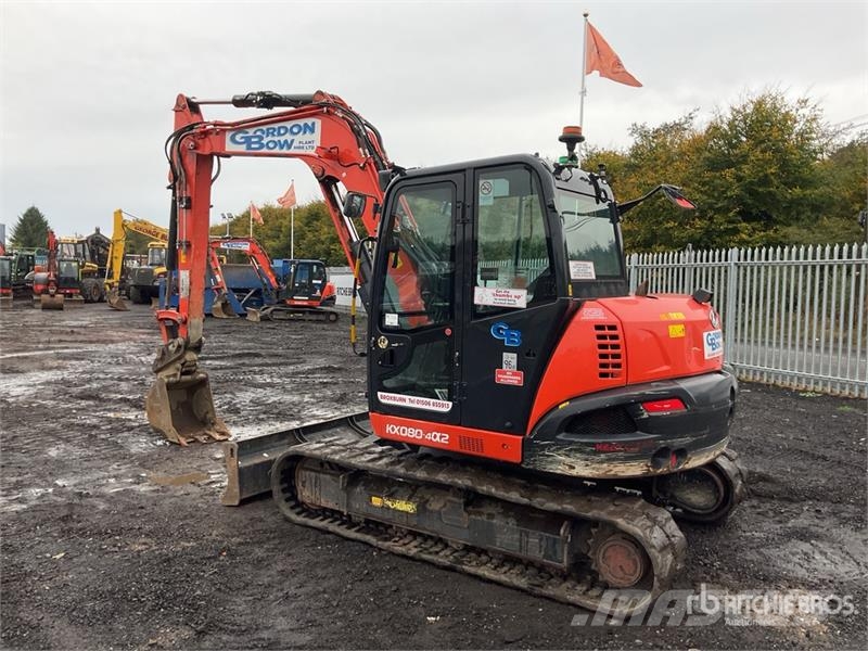 Kubota KX080-4a2 Tracked Excavator Crawler excavators
