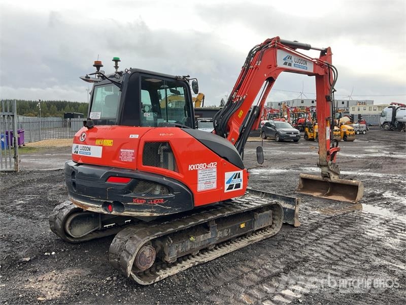 Kubota KX080-4a2 Tracked Excavator Roomikekskavaatorid