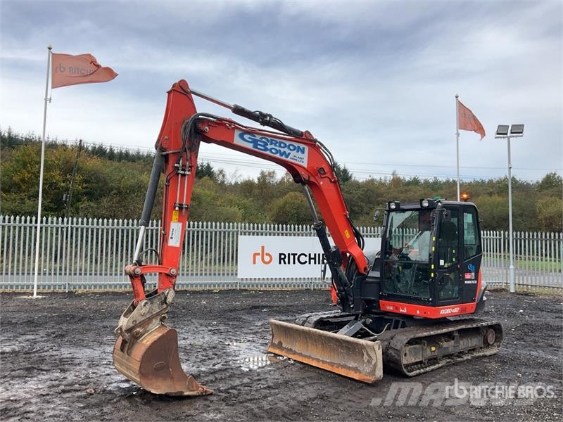 Kubota KX080-4a2 Tracked Excavator Kāpurķēžu ekskavatori