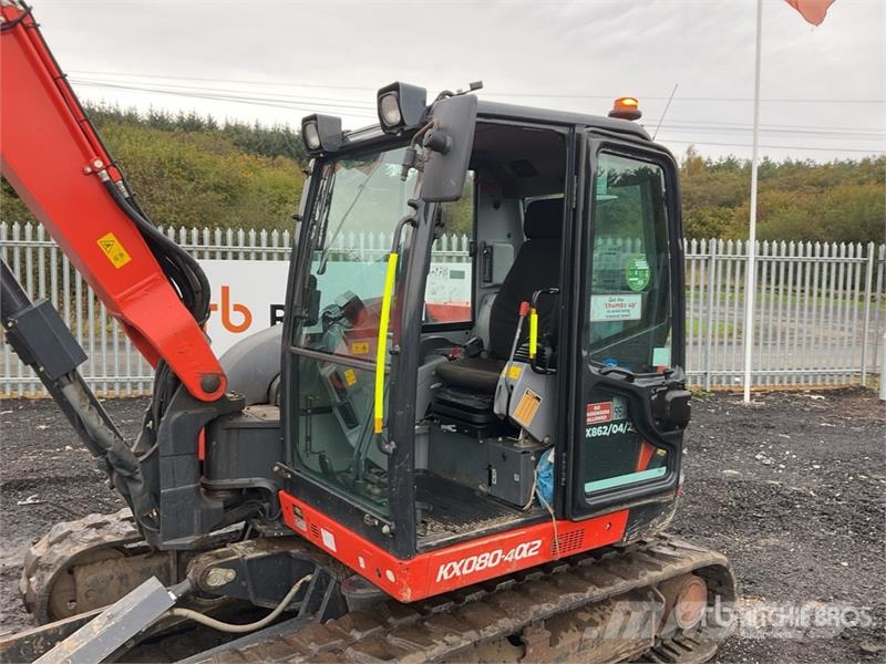 Kubota KX080-4a2 Tracked Excavator Crawler excavators