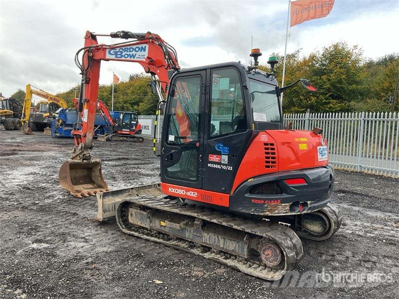 Kubota KX080-4a2 Tracked Excavator Kāpurķēžu ekskavatori