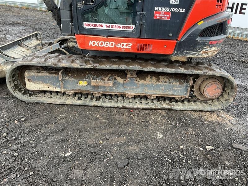 Kubota KX080-4a2 Tracked Excavator Crawler excavators