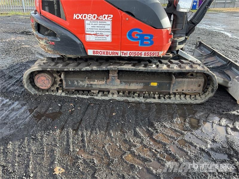 Kubota KX080-4a2 Tracked Excavator Crawler excavators