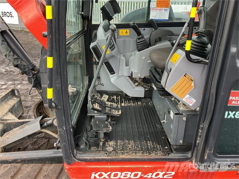 Kubota KX080-4a2 Tracked Excavator Roomikekskavaatorid