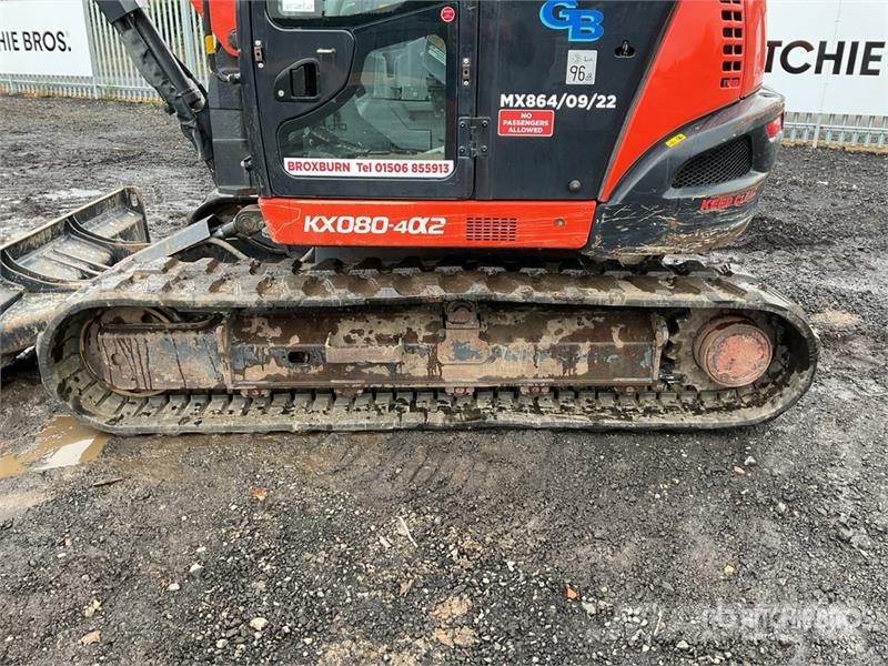Kubota KX080-4a2 Tracked Excavator Crawler excavators