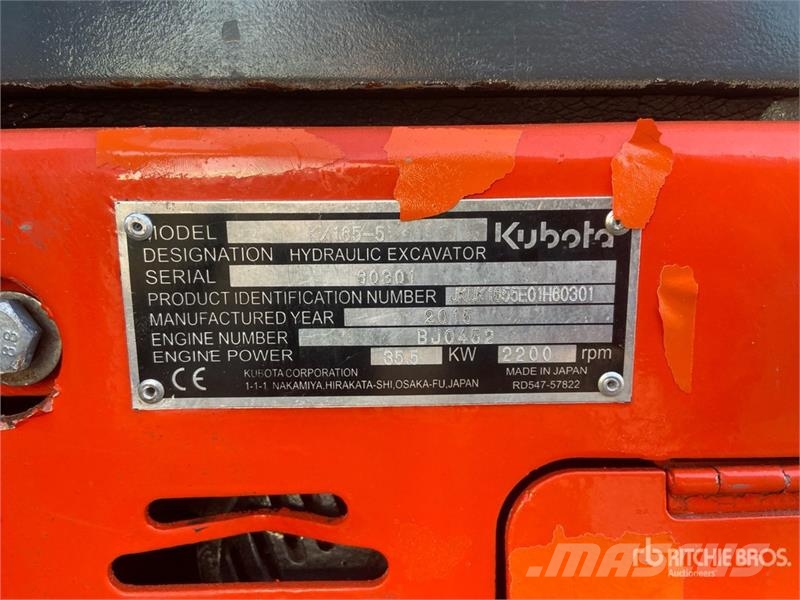Kubota KX165-5 Tracked Excavator Raupenbagger