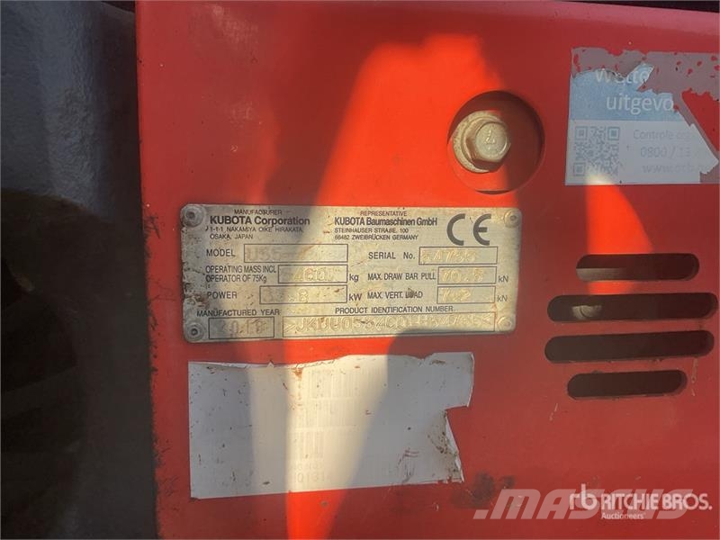 Kubota U55-4 Mini bagri <7t