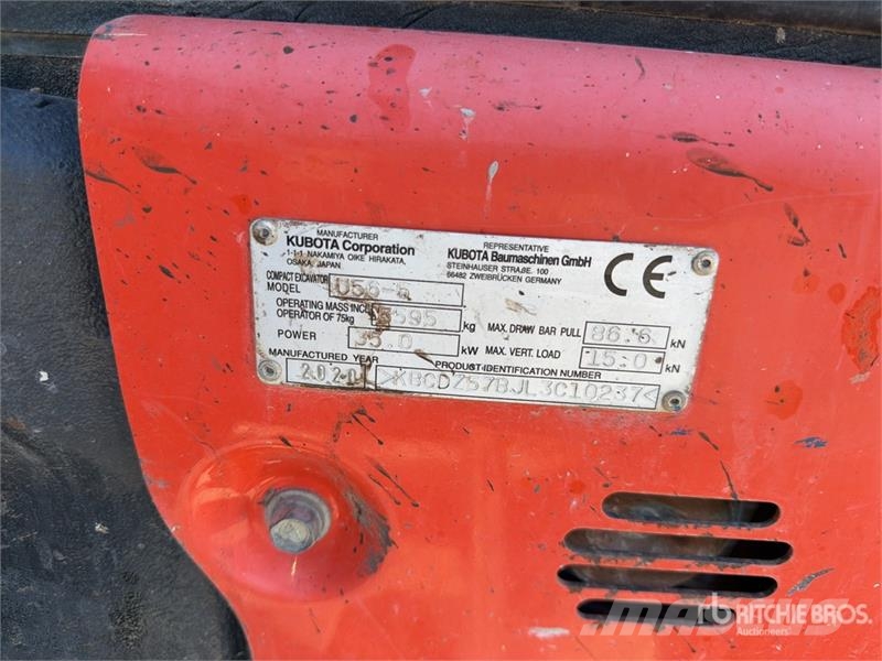 Kubota U56-5 Mini-Pelle Mini Excavator Mini bagri <7t