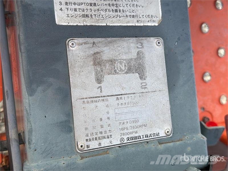 Kubota ZB1600 Utility Tractor Kompaktie traktori