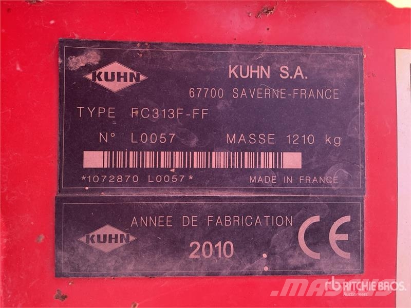 Kuhn FC313F-FF Front-mounted mowers ماكينات زراعية - غير ذلك