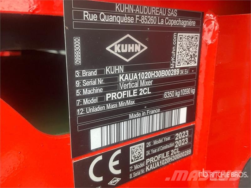 Kuhn Profile 22.2 CL Pull Type Feed Mixer (Unused) Fullfodervagnar