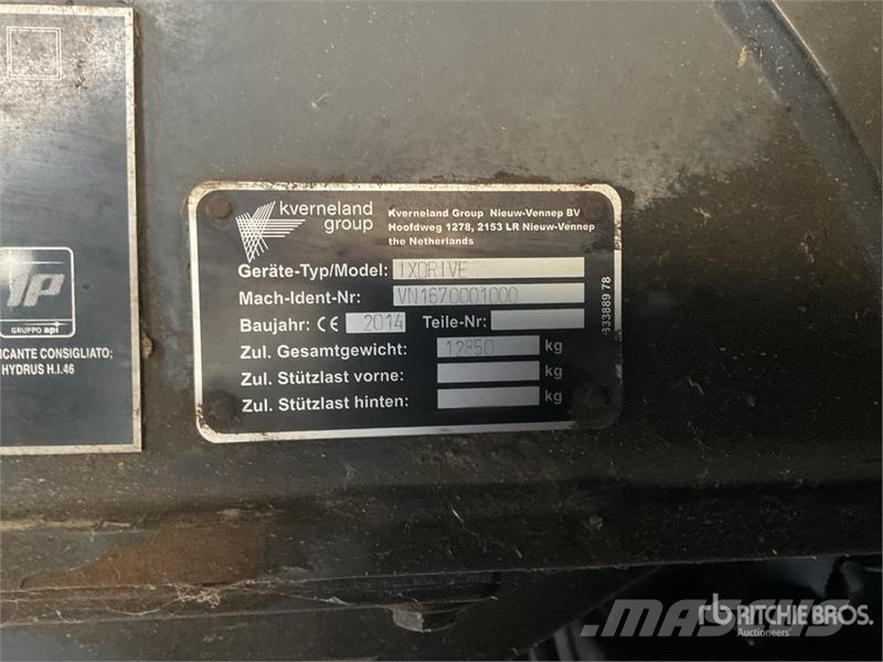 Kverneland Ixdrive 33 m 4x4 High Clearance Self-Propelled Spr Pulverizadores autopropulsados